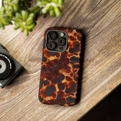 Tortoiseshell Phone Case — Protective iPhone Cover with Classic Amber Pattern