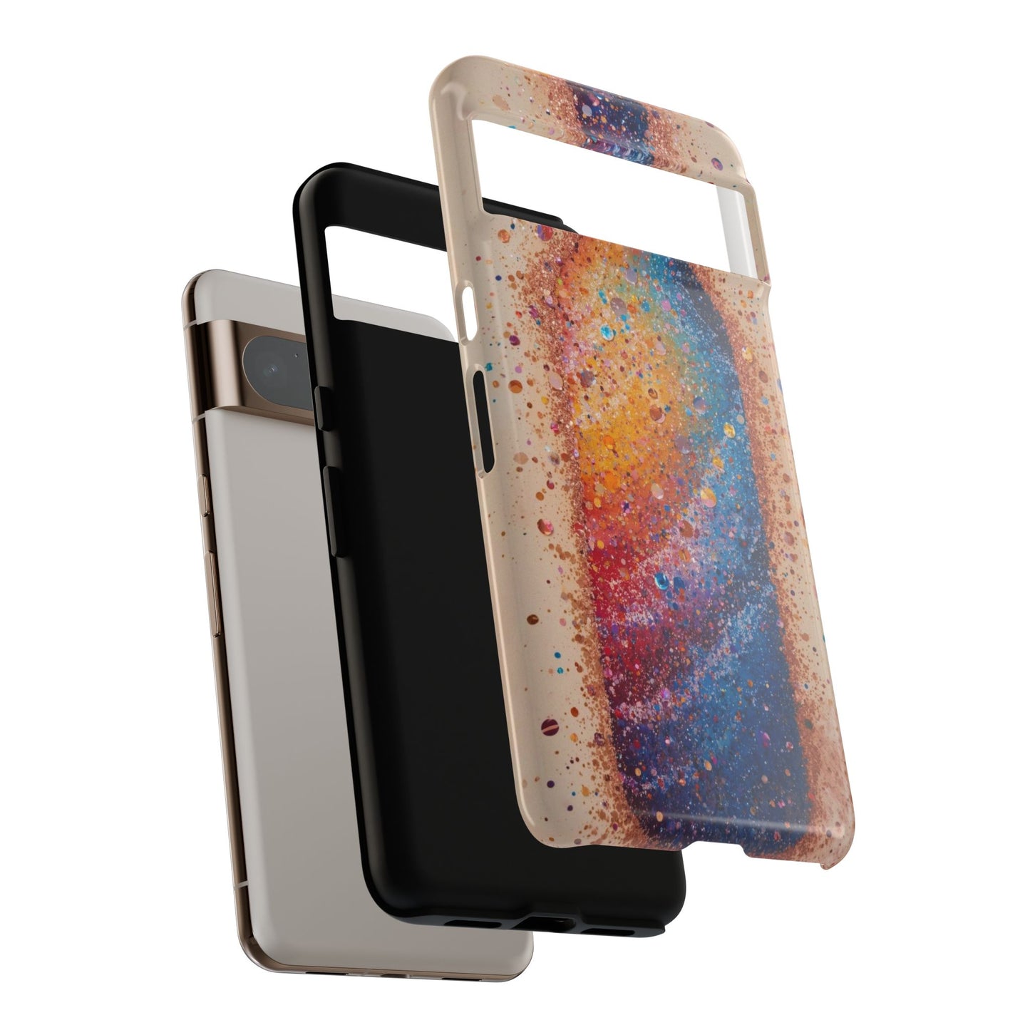 Galaxy Bottle Tough Phone Case — Colorful Nebula Splash iPhone Cover