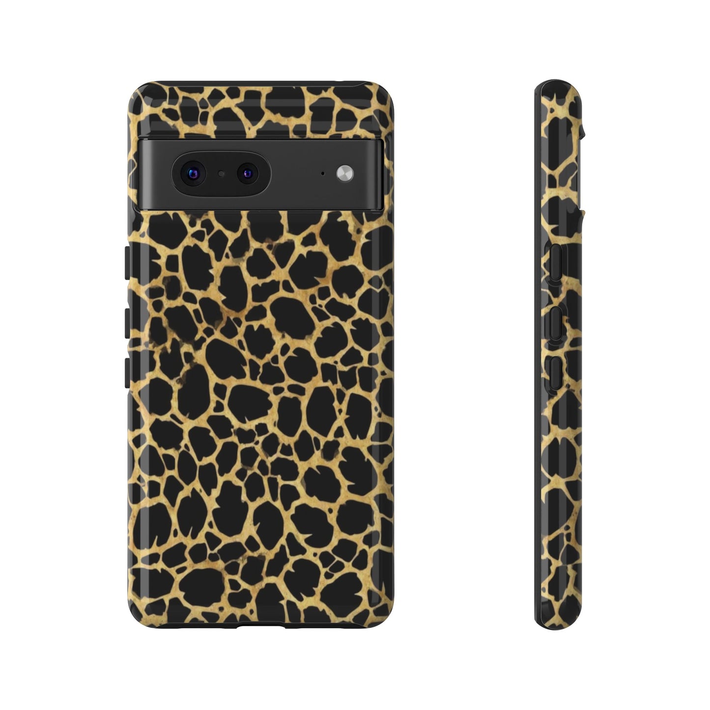 Giraffe Print Tough Phone Case — Durable Leopard-Style Protective Cover