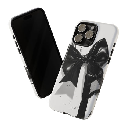 Phone Case — Black Bow Graphic Protective Cover