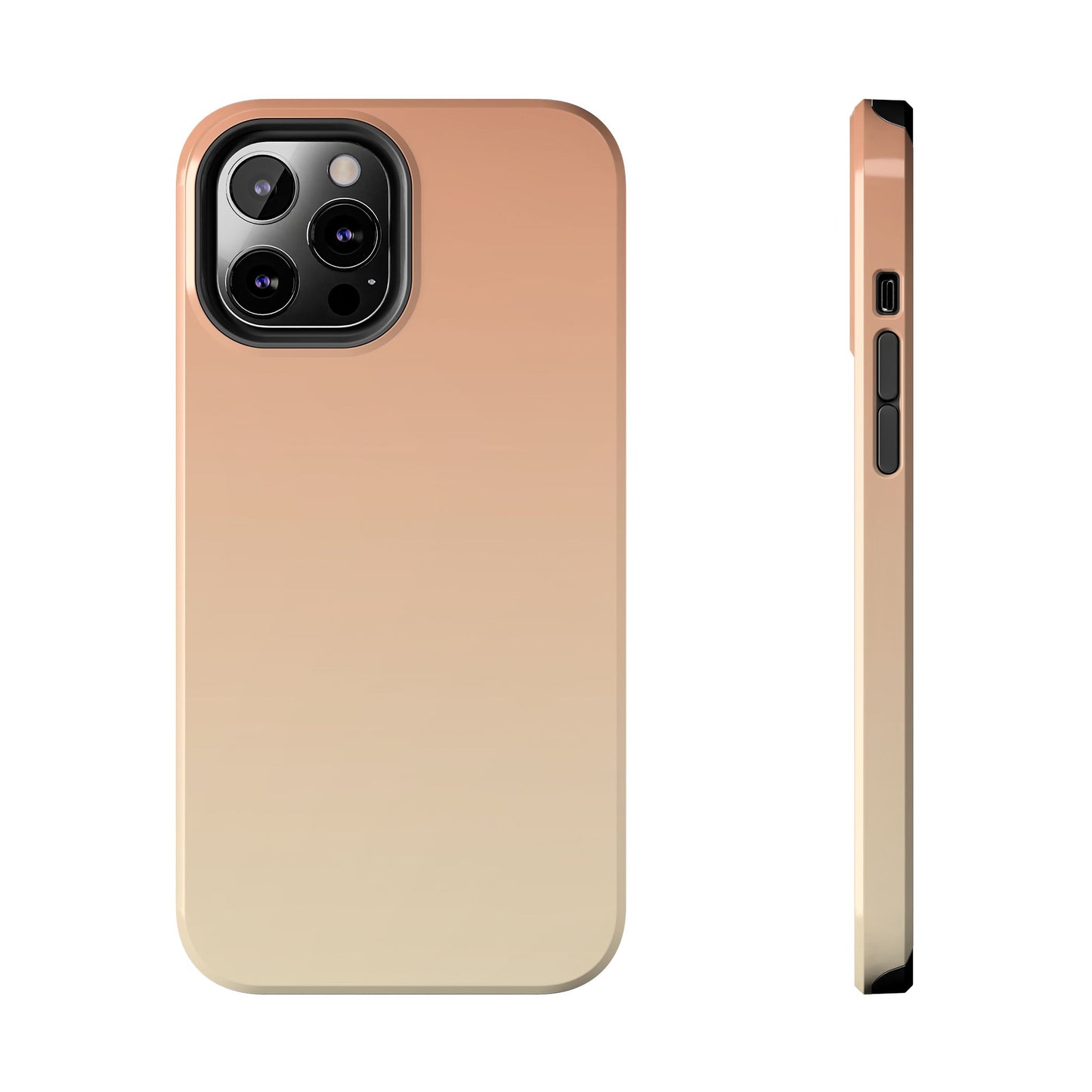 Gradient Tough Phone Case — Peach Ombre Protective Cover