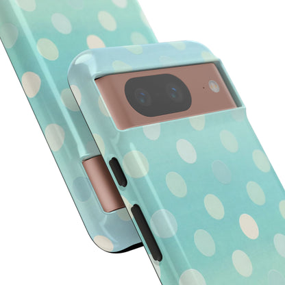 Abstract Palm Tough Phone Case — Minimal Coastal Blue Protective Cover