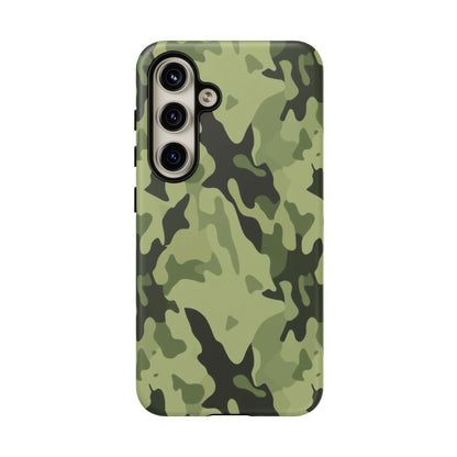 Camo Tough Phone Case — Military Green Protective iPhone Cover