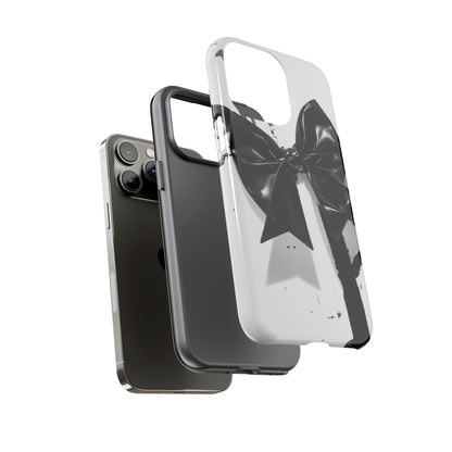 Phone Case — Black Bow Graphic Protective Cover