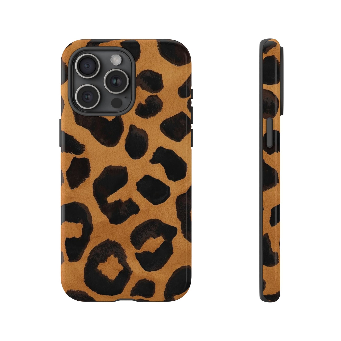 Leopard Print Tough Phone Case — Protective Animal Print iPhone Case