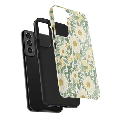 Daisy Meadow Tough Phone Case — Floral Protective Phone Cover