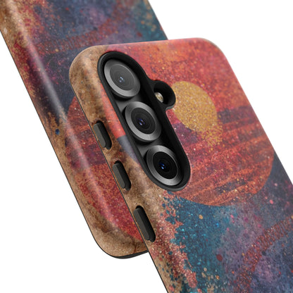 Retro Sunset Tough Phone Case
