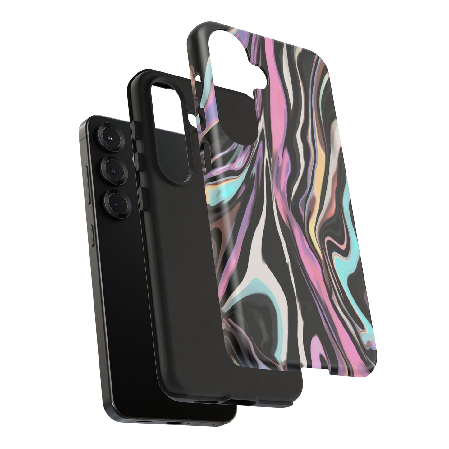 Abstract Marble Tough Phone Case — Pastel Swirl Protective Cover
