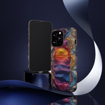 Phone Case — Colorful Sand Art Sunset Tough Protective Case