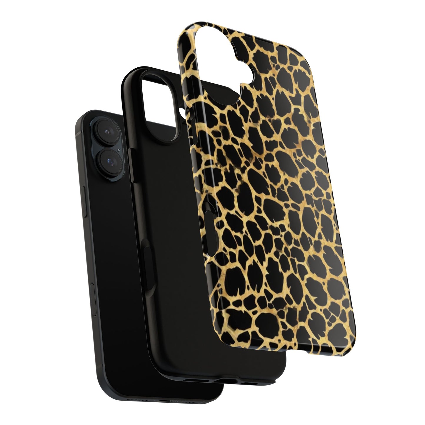 Giraffe Print Tough Phone Case — Durable Leopard-Style Protective Cover