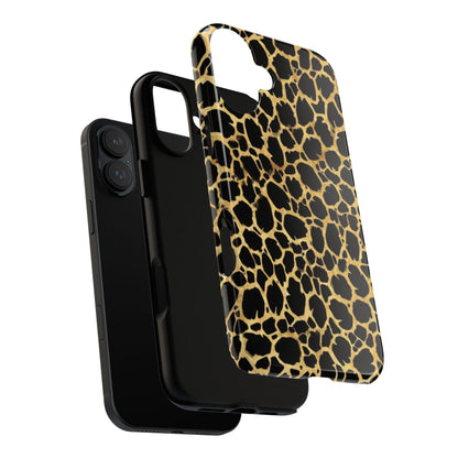 Giraffe Print Tough Phone Case — Durable Leopard-Style Protective Cover