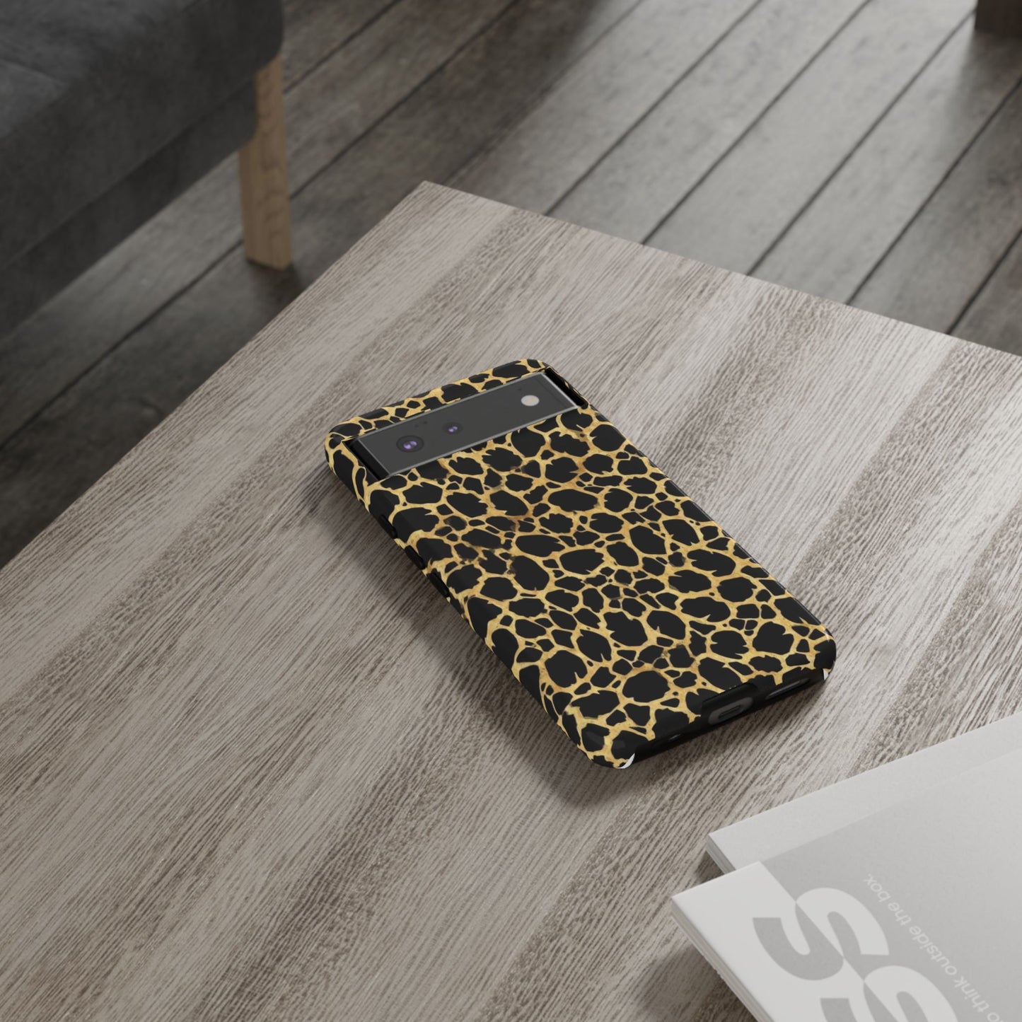 Giraffe Print Tough Phone Case — Durable Leopard-Style Protective Cover