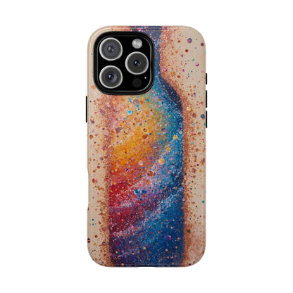 Galaxy Bottle Tough Phone Case — Colorful Nebula Splash iPhone Cover