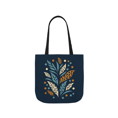 Boho Leaves Canvas Tote Bag, Great for Shopping, Beach Days, Gifts, Festivals, and Everyday Use