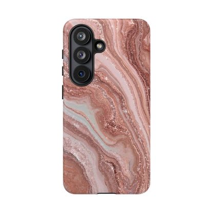 Rose Gold Marble Tough Phone Case