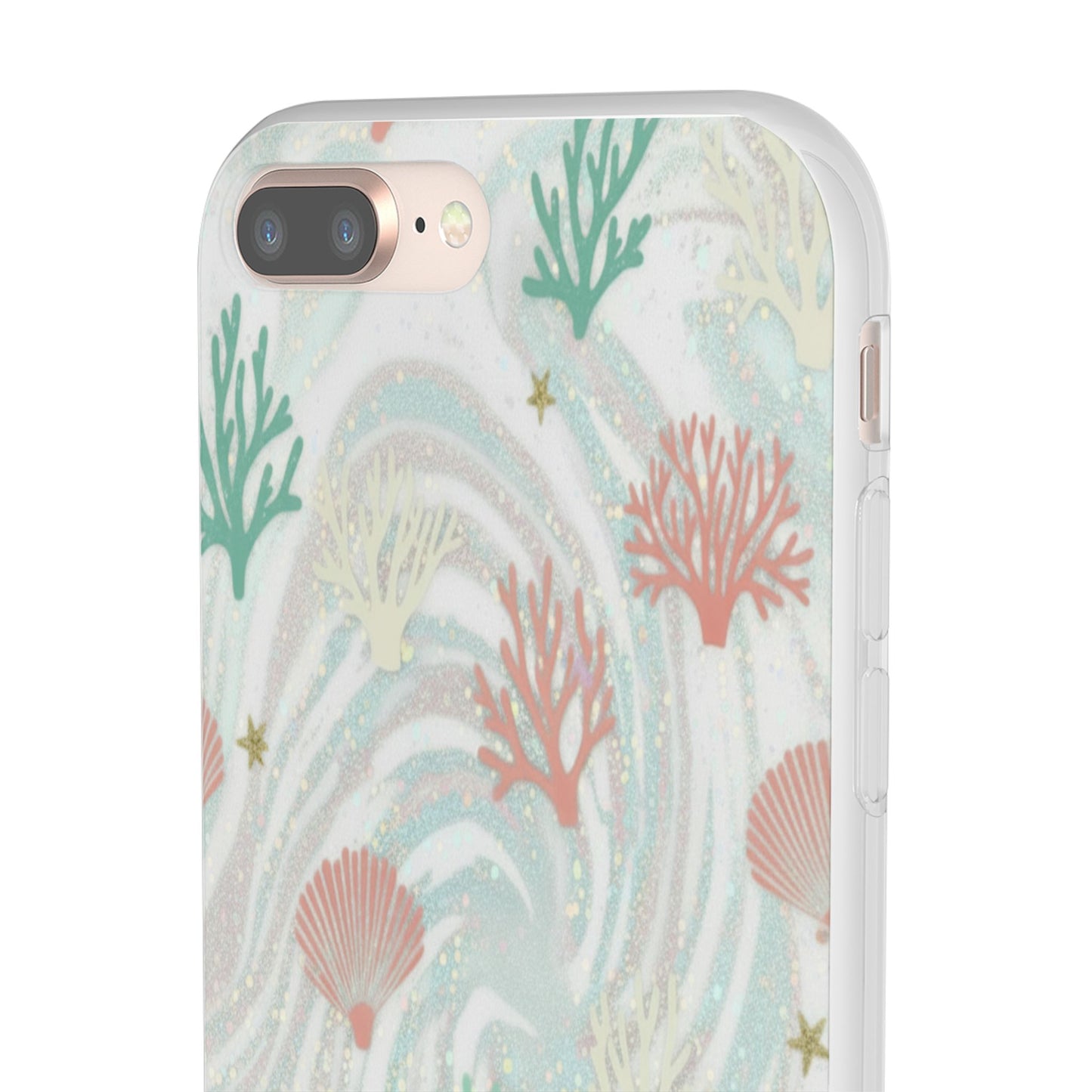 Pastel Seashell Phone Case — Coral Reef Wave iPhone Cover