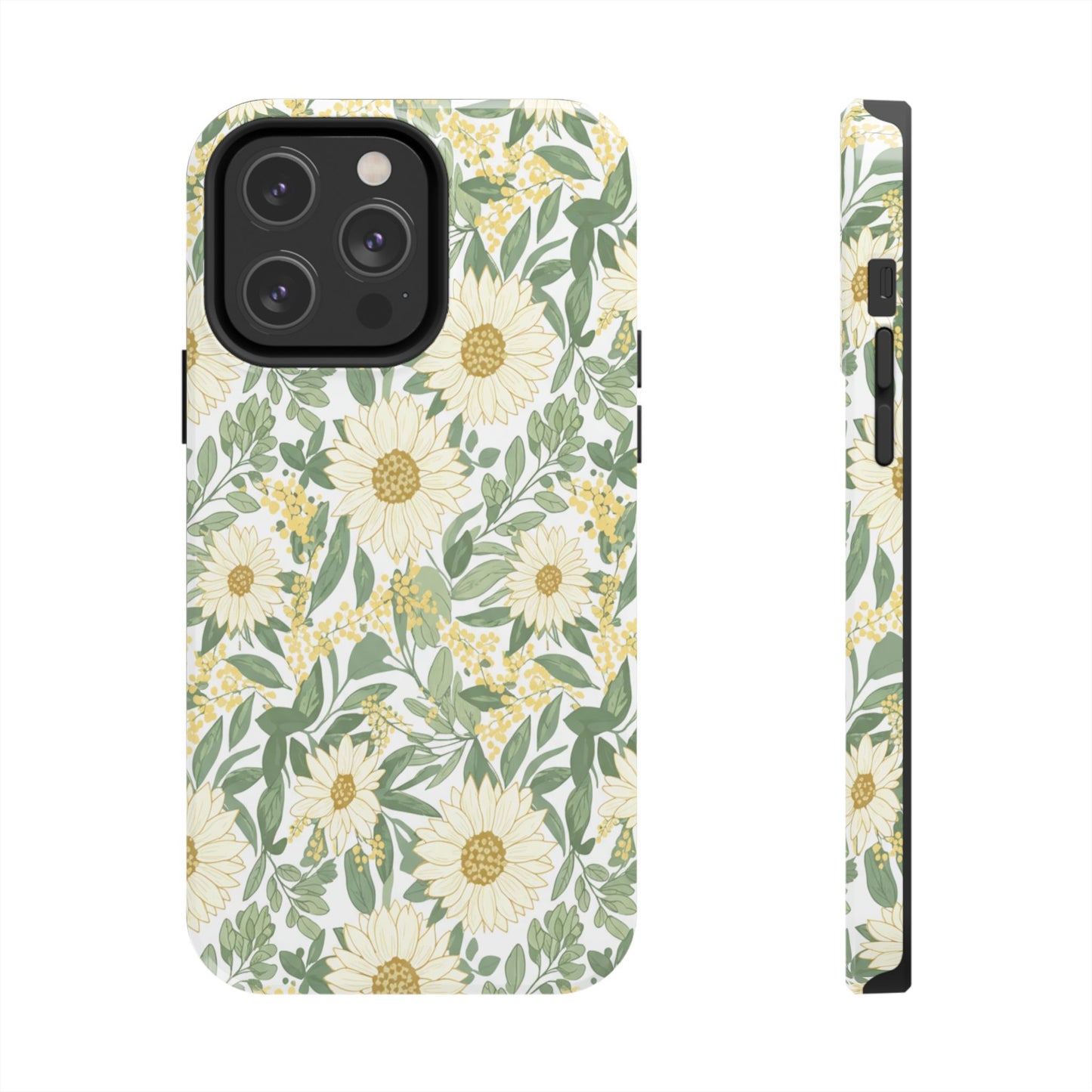 Daisy Meadow Tough Phone Case — Floral Protective Phone Cover