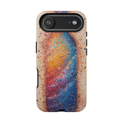 Galaxy Bottle Tough Phone Case — Colorful Nebula Splash iPhone Cover