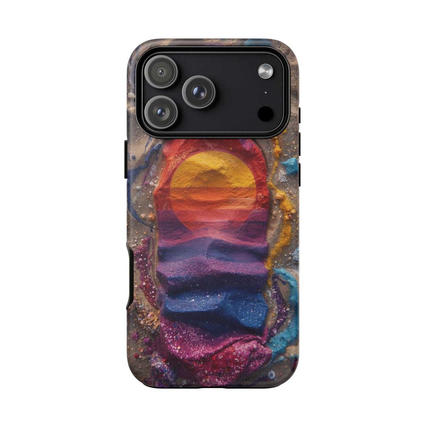 Phone Case — Colorful Sand Art Sunset Tough Protective Case