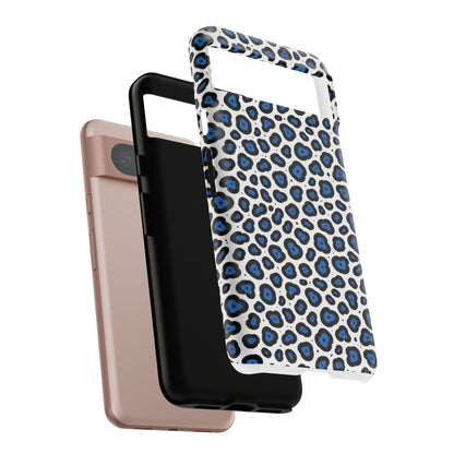 Blue Leopard Print Phone Case – Tough Protective Cover
