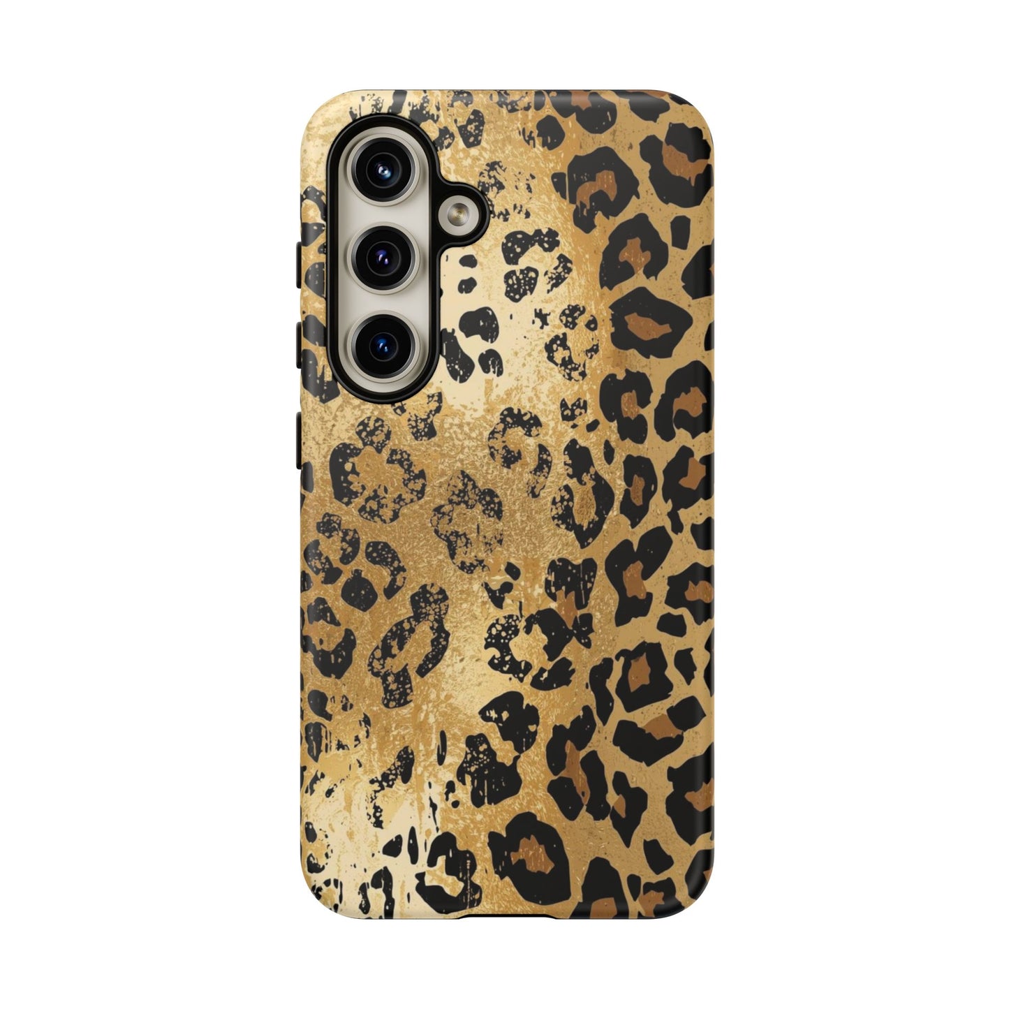 Leopard Print Tough Phone Case — Durable Protective iPhone Cover