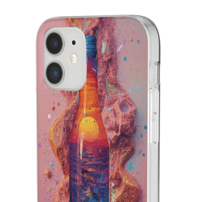Phone Case — Surreal Sunset Bottle Art Flexible Protective Cover