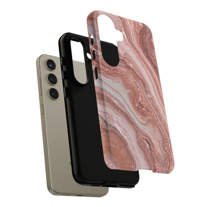 Rose Gold Marble Tough Phone Case