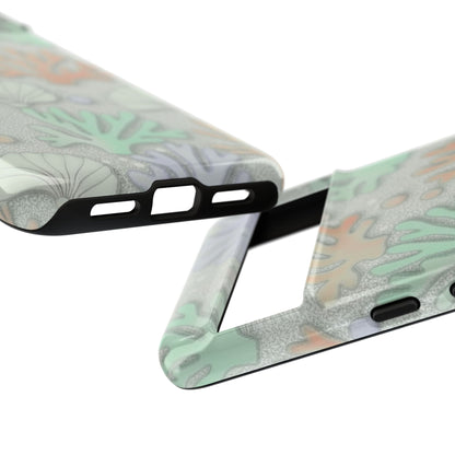 Pastel Coral Reef Tough Phone Case – Sea Shell & Coral Pattern Durable Protector