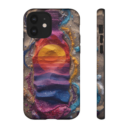 Phone Case — Colorful Sand Art Sunset Tough Protective Case