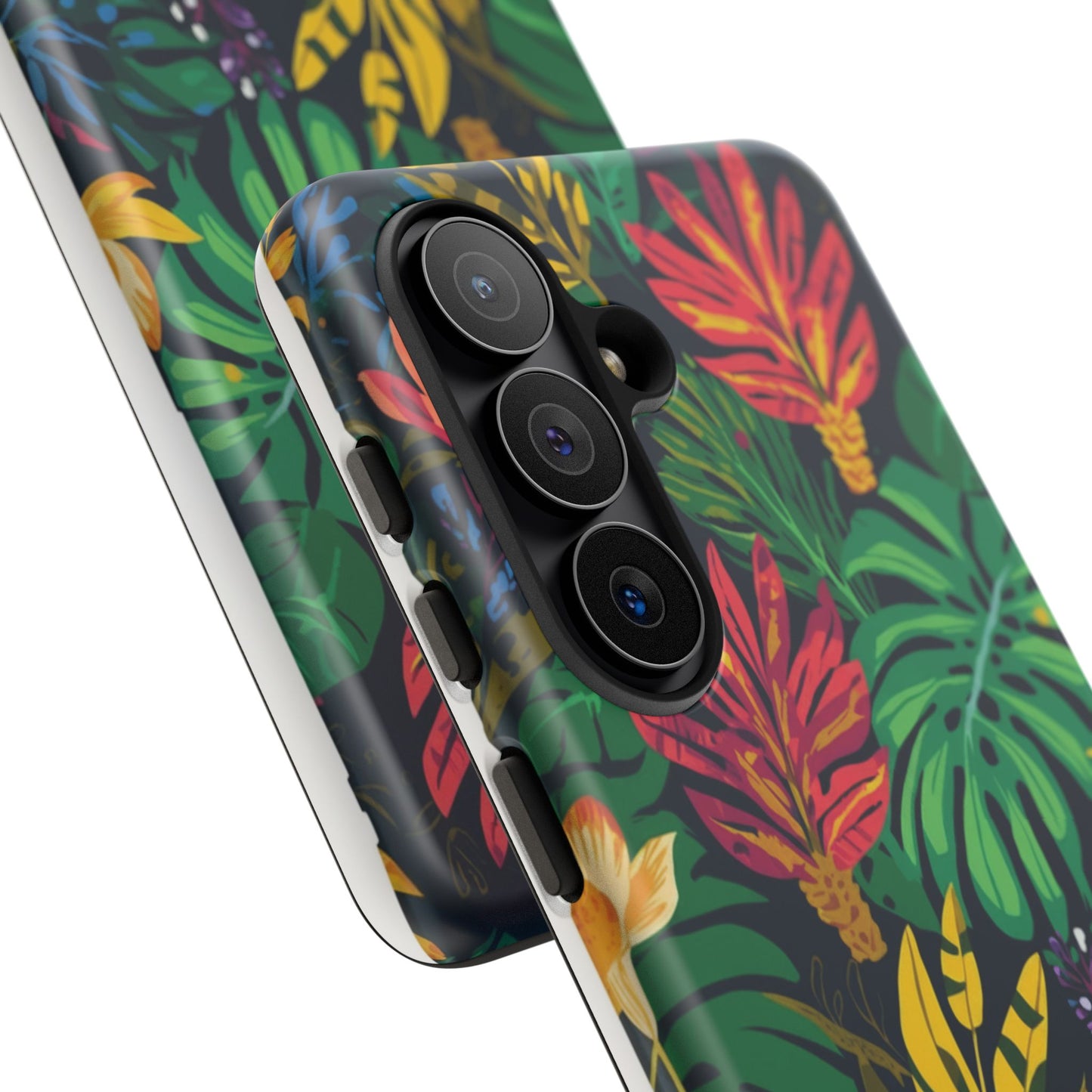 Tropical Floral Phone Case — Vibrant Jungle Leaf Protective Cover
