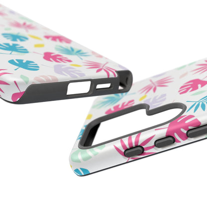 Tropical Leaf Phone Case — Colorful Pastel Monstera & Palm iPhone Case