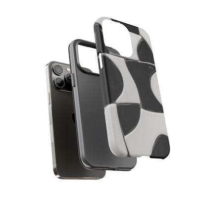 Black & White Abstract Pattern Tough Phone Case