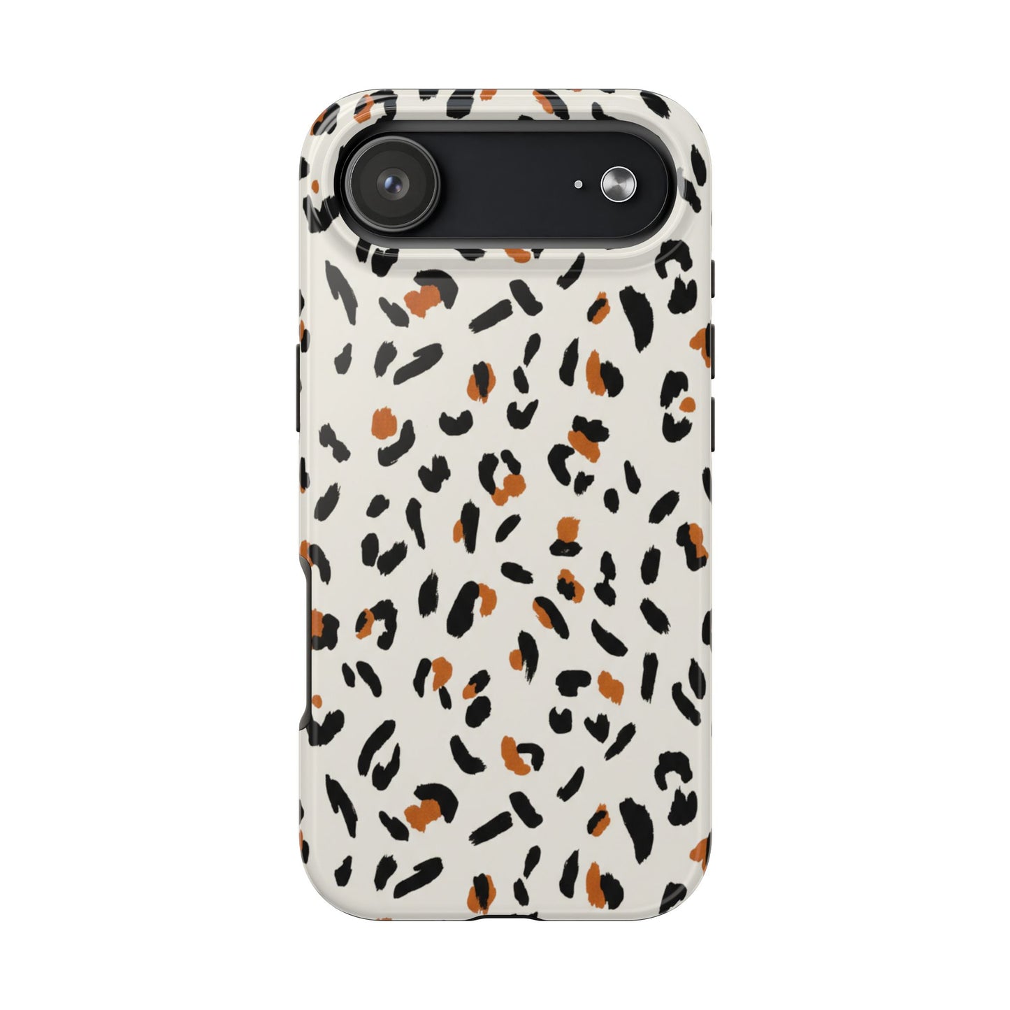 Leopard Print Tough Phone Case — Stylish Protective iPhone Cover