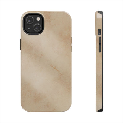 Tough Phone Case — Vintage Beige Marble Protective Phone Cover