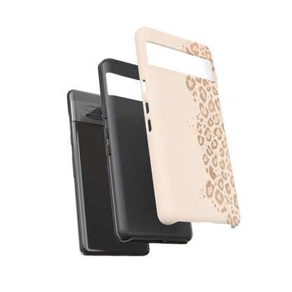 Phone Case – Beige Leopard Print Protective Cover