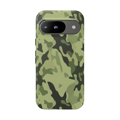 Camo Tough Phone Case — Military Green Protective iPhone Cover