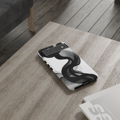 Phone Case — Monochrome Abstract Protective Cover