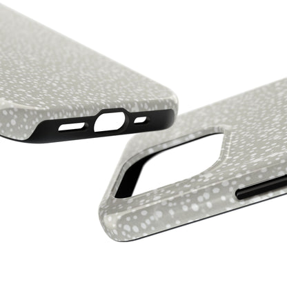 Speckled Gray Tough Phone Case — Protective Shockproof iPhone Cover
