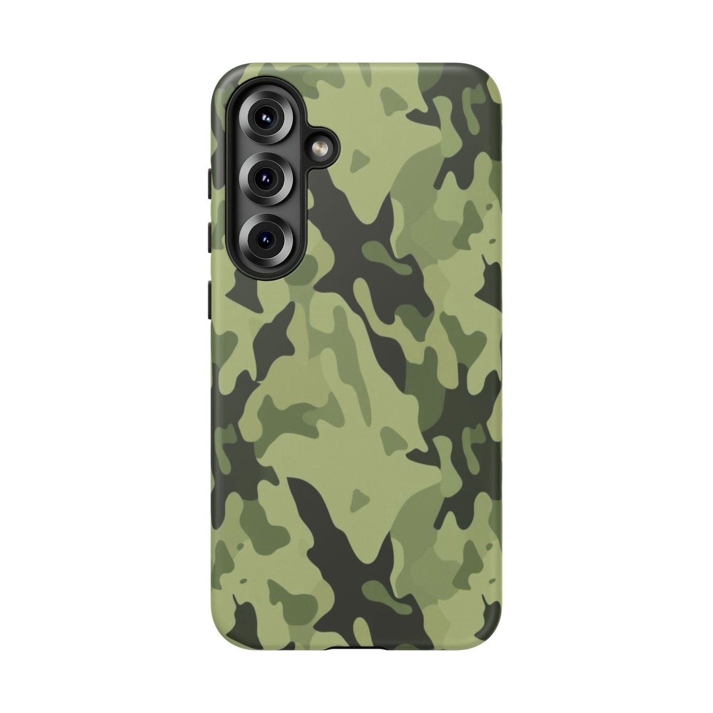 Camo Tough Phone Case — Military Green Protective iPhone Cover