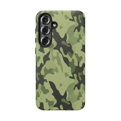 Camo Tough Phone Case — Military Green Protective iPhone Cover