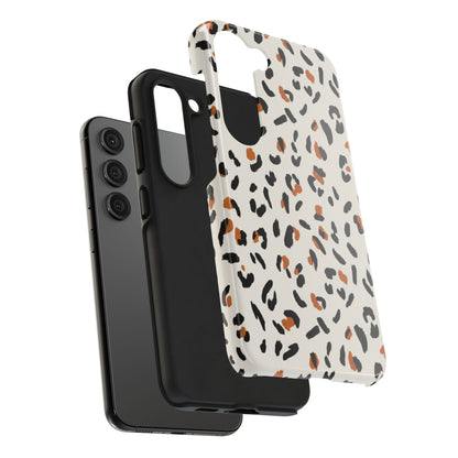 Leopard Print Tough Phone Case — Stylish Protective iPhone Cover