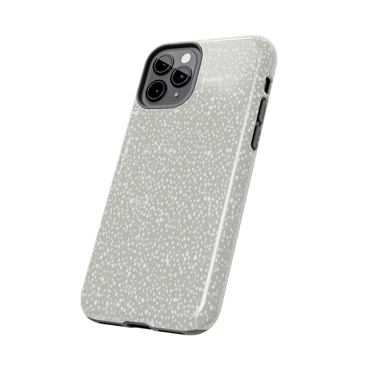 Speckled Gray Tough Phone Case — Protective Shockproof iPhone Cover