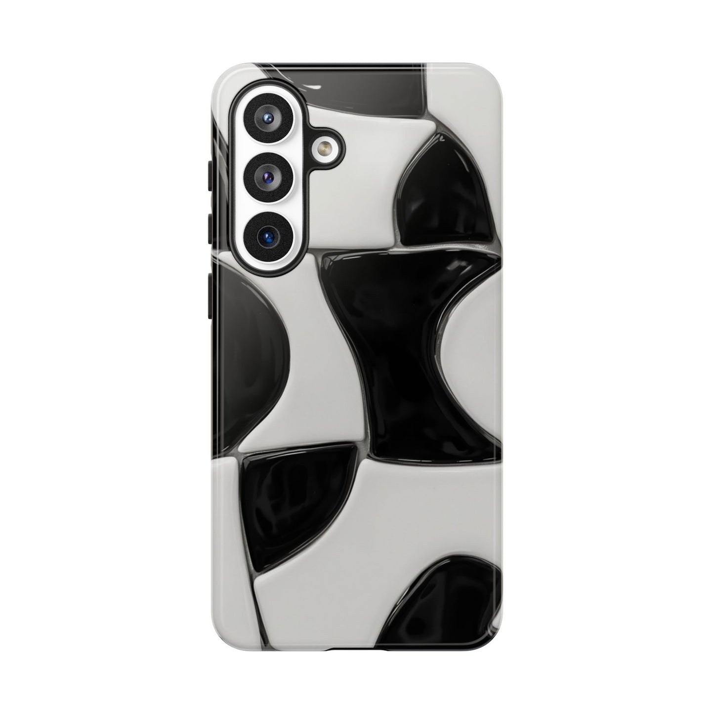Black & White Abstract Pattern Tough Phone Case