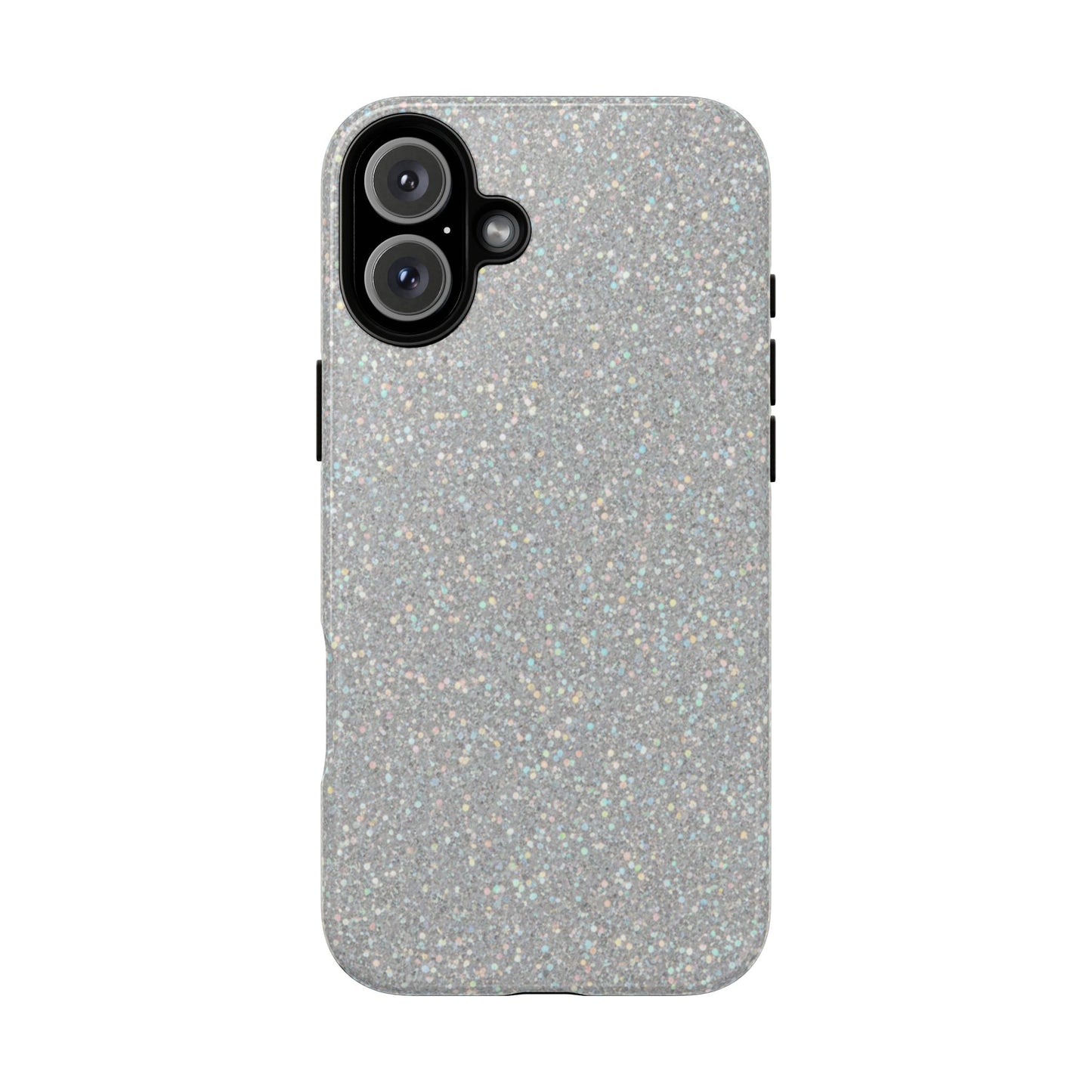 Glitter Silver Tough Phone Case — Sparkling Protective Phone Case