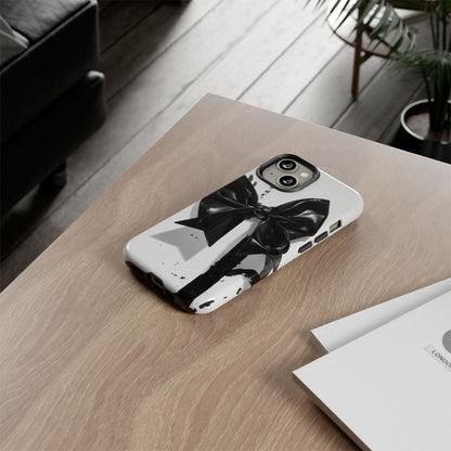 Phone Case — Black Bow Graphic Protective Cover