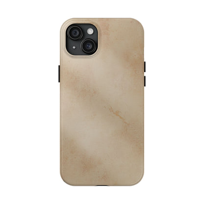 Tough Phone Case — Vintage Beige Marble Protective Phone Cover