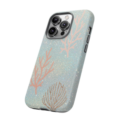 Seafoam Sparkle Phone Case – Coral & Seashell Tough Case