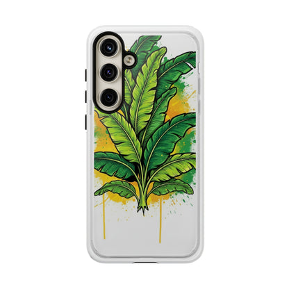 Tropical Banana Leaf Phone Case — Vibrant Green Plant Protector
