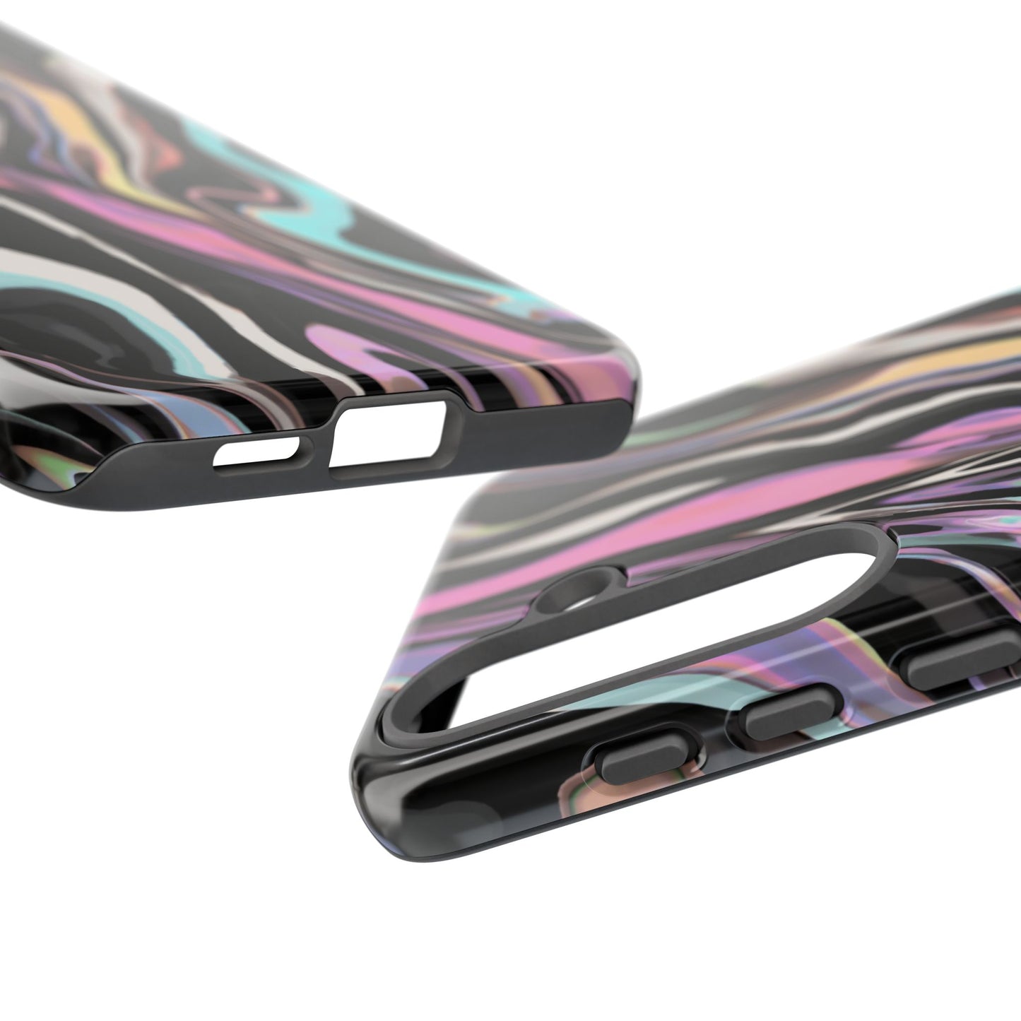 Abstract Marble Tough Phone Case — Pastel Swirl Protective Cover