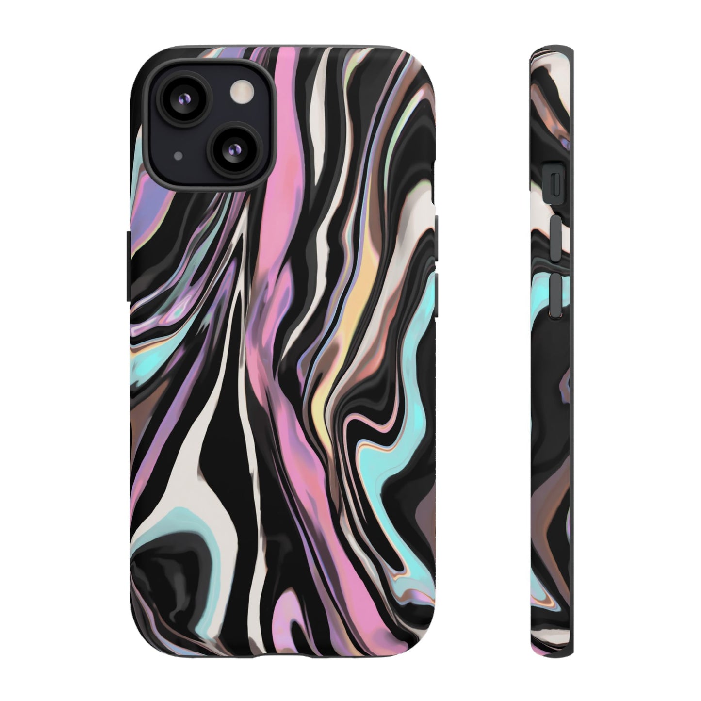 Abstract Marble Tough Phone Case — Pastel Swirl Protective Cover